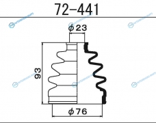 72-441 Пыльник ШРУСа внешнего