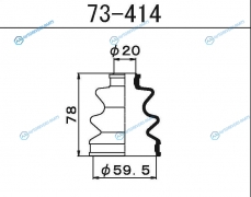 73-414 Пыльник ШРУСа внутреннего