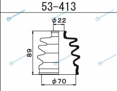 53-413 Пыльник ШРУСа внешнего