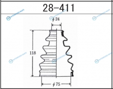 28-411 Пыльник ШРУСа внешнего