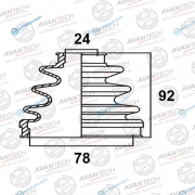 BD0108 Пыльник привода Avantech