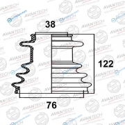BD0216 Пыльник привода Avantech