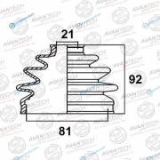 BD0602 Пыльник привода Avantech