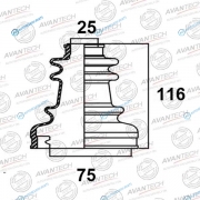 BD0208 Пыльник привода Avantech