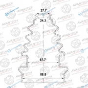 UB02 Пыльник привода Avantech