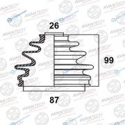 BD0112 Пыльник привода Avantech