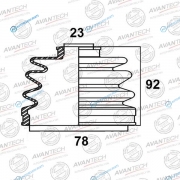 BD0402 Пыльник привода Avantech