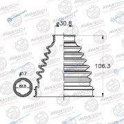 BD0127 Пыльник привода Avantech