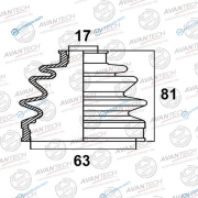 BD0311 Пыльник привода Avantech