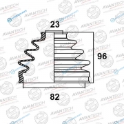BD0404 Пыльник привода Avantech