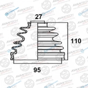 BD0209 Пыльник привода Avantech