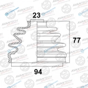 BD0314 Пыльник привода Avantech