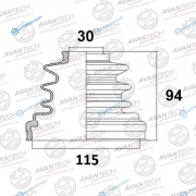 BD0114 Пыльник привода Avantech