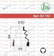 02-152 Пыльник привода Maruichi