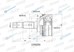 329029A ШРУС внешний 2627 ABS 48