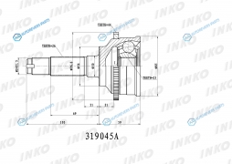 319045A ШРУС внешний 2623 ABS 44
