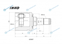 429097 ШРУС внутренний 3029