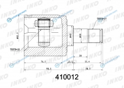 410012 ШРУС внутренний 2732 | прав
