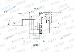 320142A ШРУС внешний 2723 ABS 44