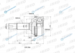 329138A ШРУС внешний 2426 ABS 48