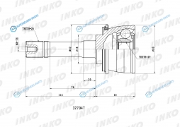 327047 ШРУС внешний 2629