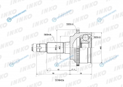 319042A ШРУС внешний 2832 ABS 44
