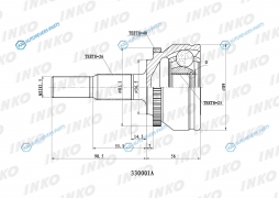 330001A ШРУС внешний 2625 ABS 48