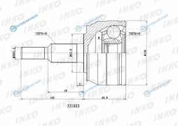 331022 ШРУС внешний3829