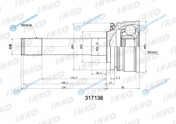 317138 ШРУС внешний 2827