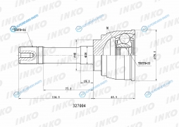 327004 ШРУС внешний 2622
