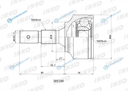 305104 ШРУС внешний 2534