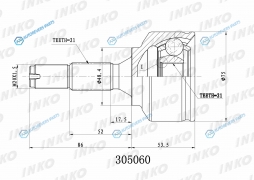 305060 ШРУС внешний 2121