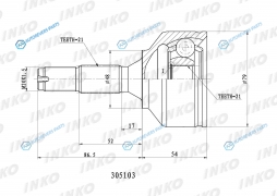 305103 ШРУС внешний 2121