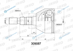 309087 ШРУС внешний 3324
