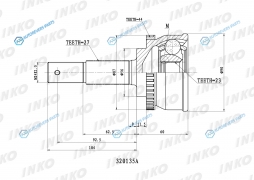 320135A ШРУС внешний 2723 ABS 44
