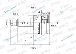 326027A ШРУС внешний 2723 ABS 44