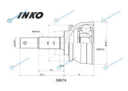 320174 ШРУС внешний 2725