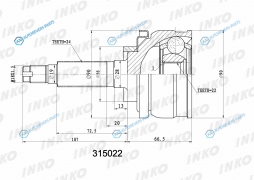 315022 ШРУС внешний 2422