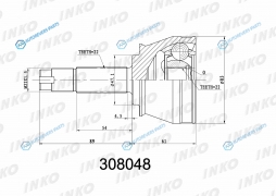 308048 ШРУС внешний 2222