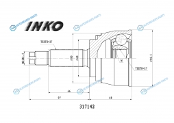 317142 ШРУС внешний 2727
