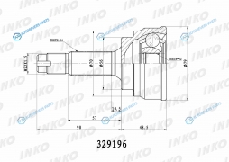329196 ШРУС внешний 2422