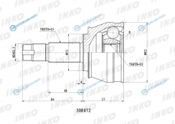 308072 ШРУС внешний 2522