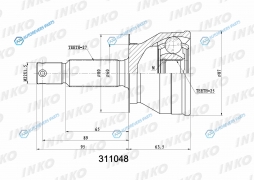 311048 ШРУС внешний 2725