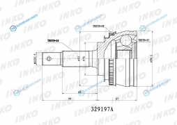 329197A ШРУС внешний 2627 ABS 48