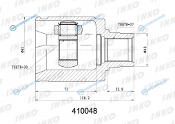 410048 ШРУС внутренний 2730