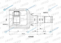 429048 ШРУС внутренний 2323