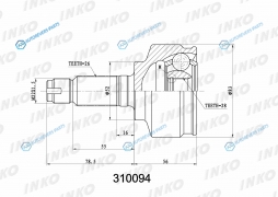310094 ШРУС внешний 2628