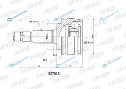 327013 ШРУС внешний 2822