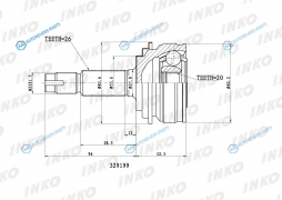 329199 ШРУС внешний 2620
