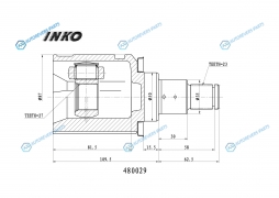 480029 ШРУС внутренний 2327 | прав